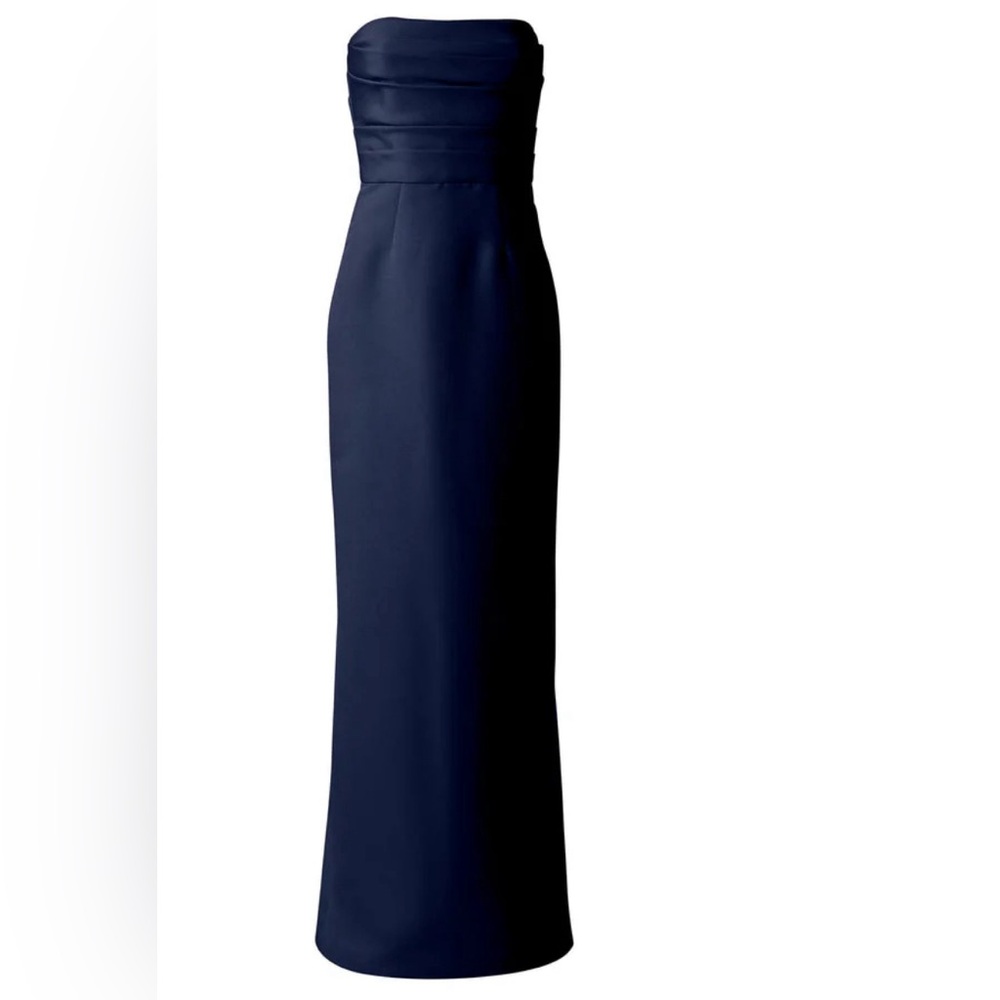 Amsale Sonia Bridesmaids Dress NAVY
